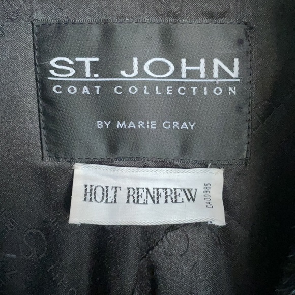 EUC St.John faux fur dress coat - Picture 2 of 8